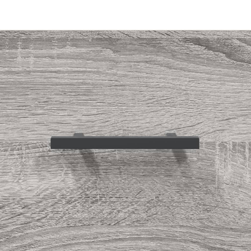 Buffet haut Sonoma gris 69,5x34x180 cm Bois d'ingénierie Buffets & bahuts vidaXL