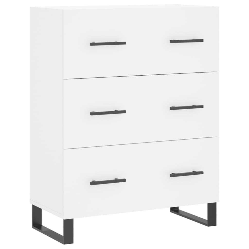 Buffet haut Blanc 69,5x34x180 cm Bois d'ingénierie - XIOS