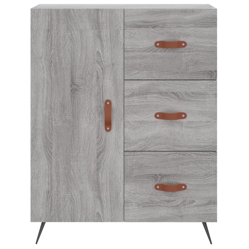 Buffet haut Sonoma gris 69,5x34x180 cm Bois d'ingénierie - XIOS