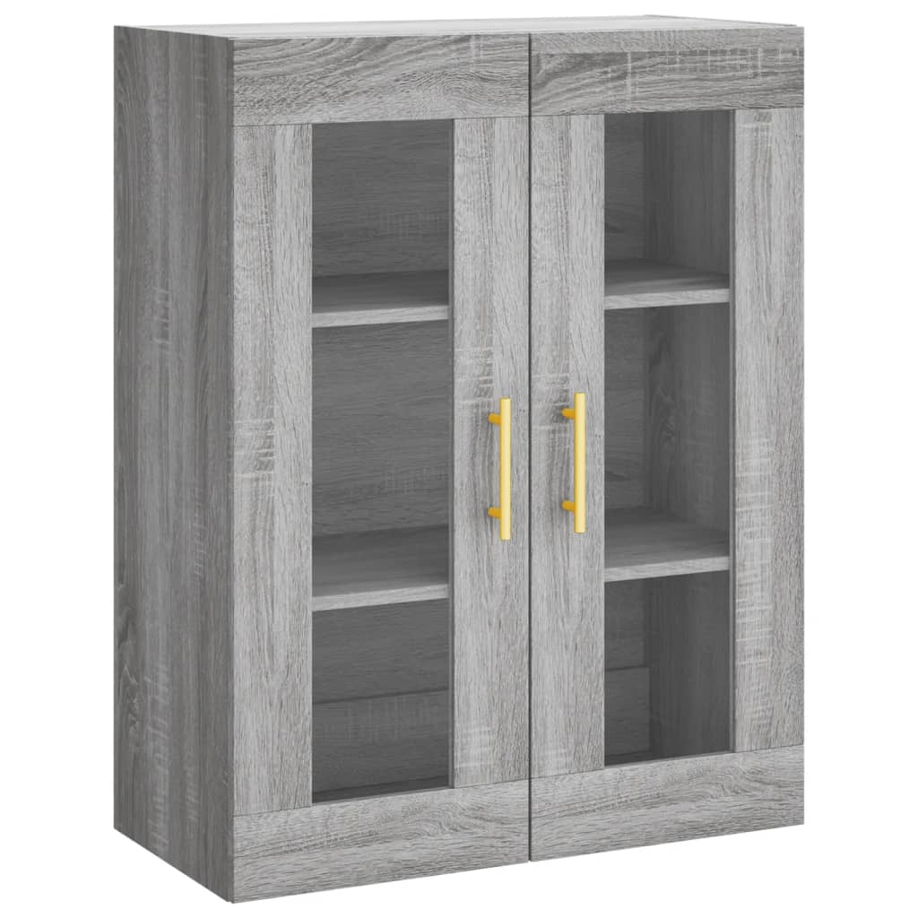 Buffet haut Sonoma gris 69,5x34x180 cm Bois d'ingénierie - XIOS