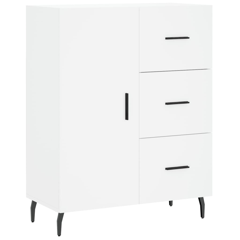 Buffet haut Blanc 69,5x34x180 cm Bois d'ingénierie Buffets & bahuts vidaXL   