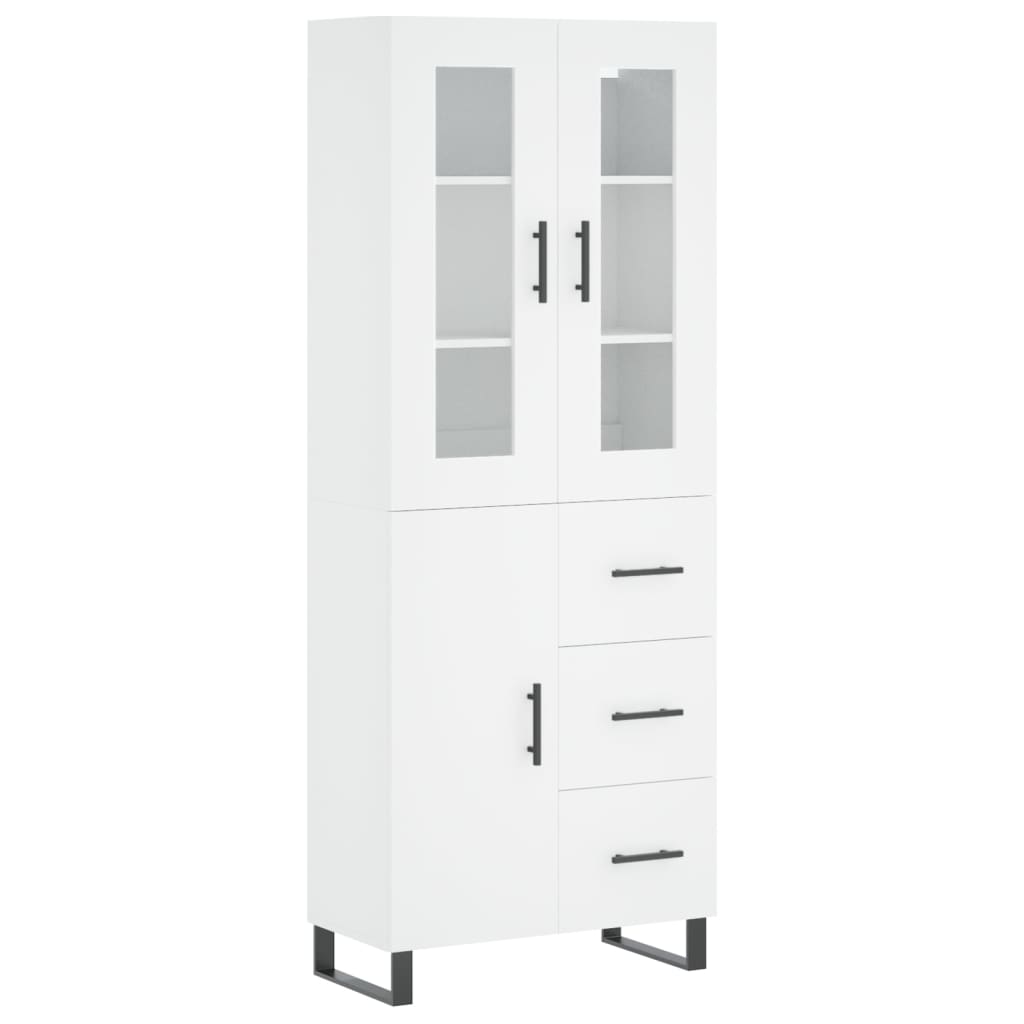 Buffet haut Blanc 69,5x34x180 cm Bois d'ingénierie - XIOS