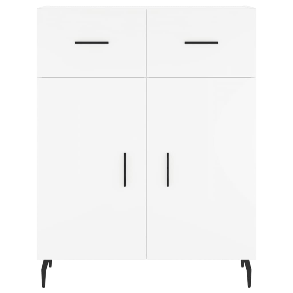 Buffet haut Blanc 69,5x34x180 cm Bois d'ingénierie - XIOS