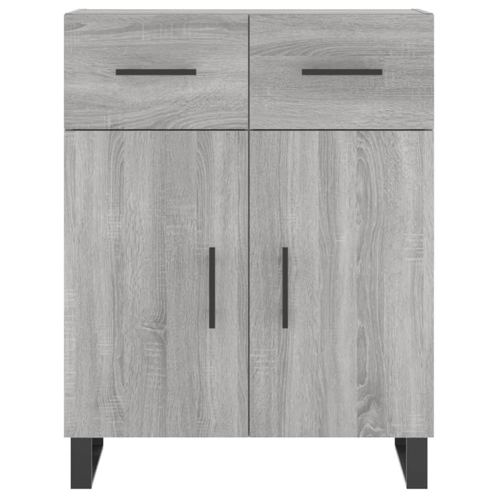 Buffet haut Sonoma gris 69,5x34x180 cm Bois d'ingénierie - XIOS