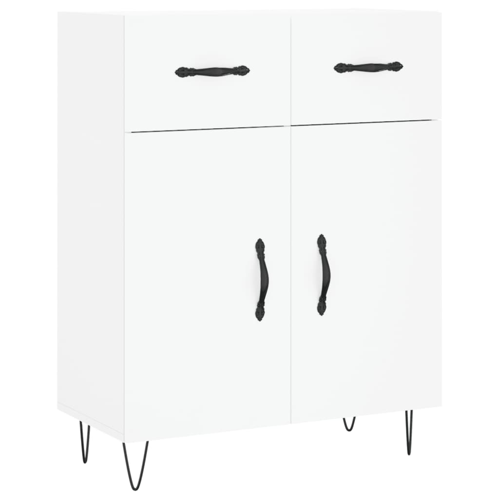 Buffet haut Blanc 69,5x34x180 cm Bois d'ingénierie - XIOS