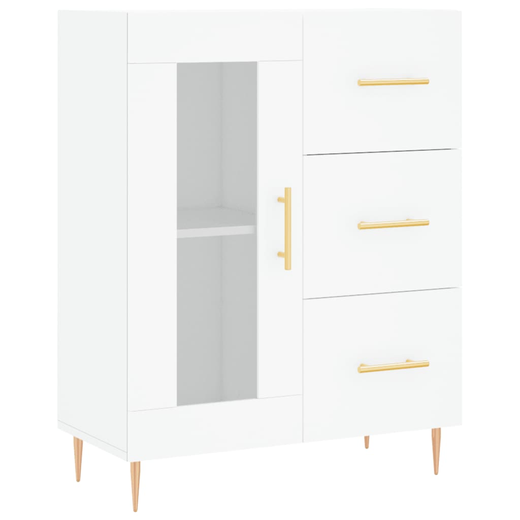 Buffet haut Blanc 69,5x34x180 cm Bois d'ingénierie - XIOS