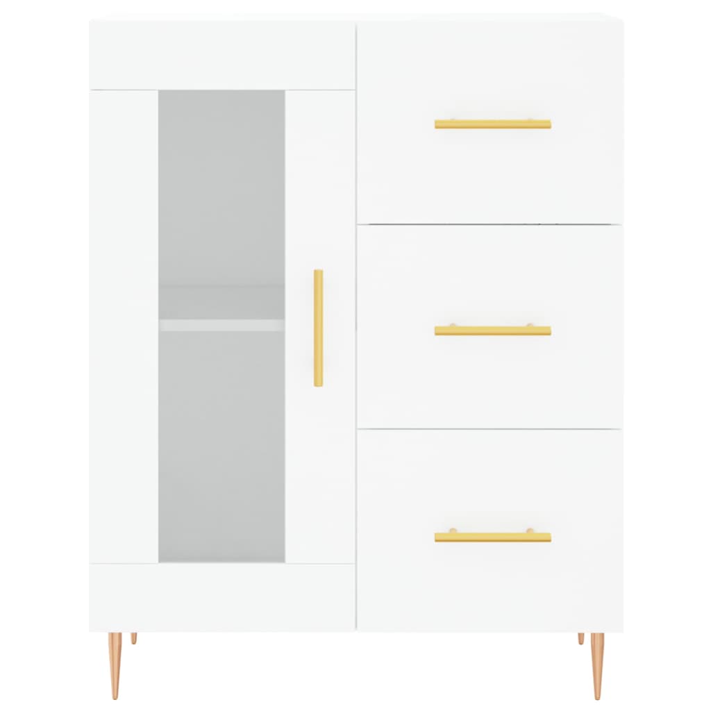 Buffet haut Blanc 69,5x34x180 cm Bois d'ingénierie - XIOS