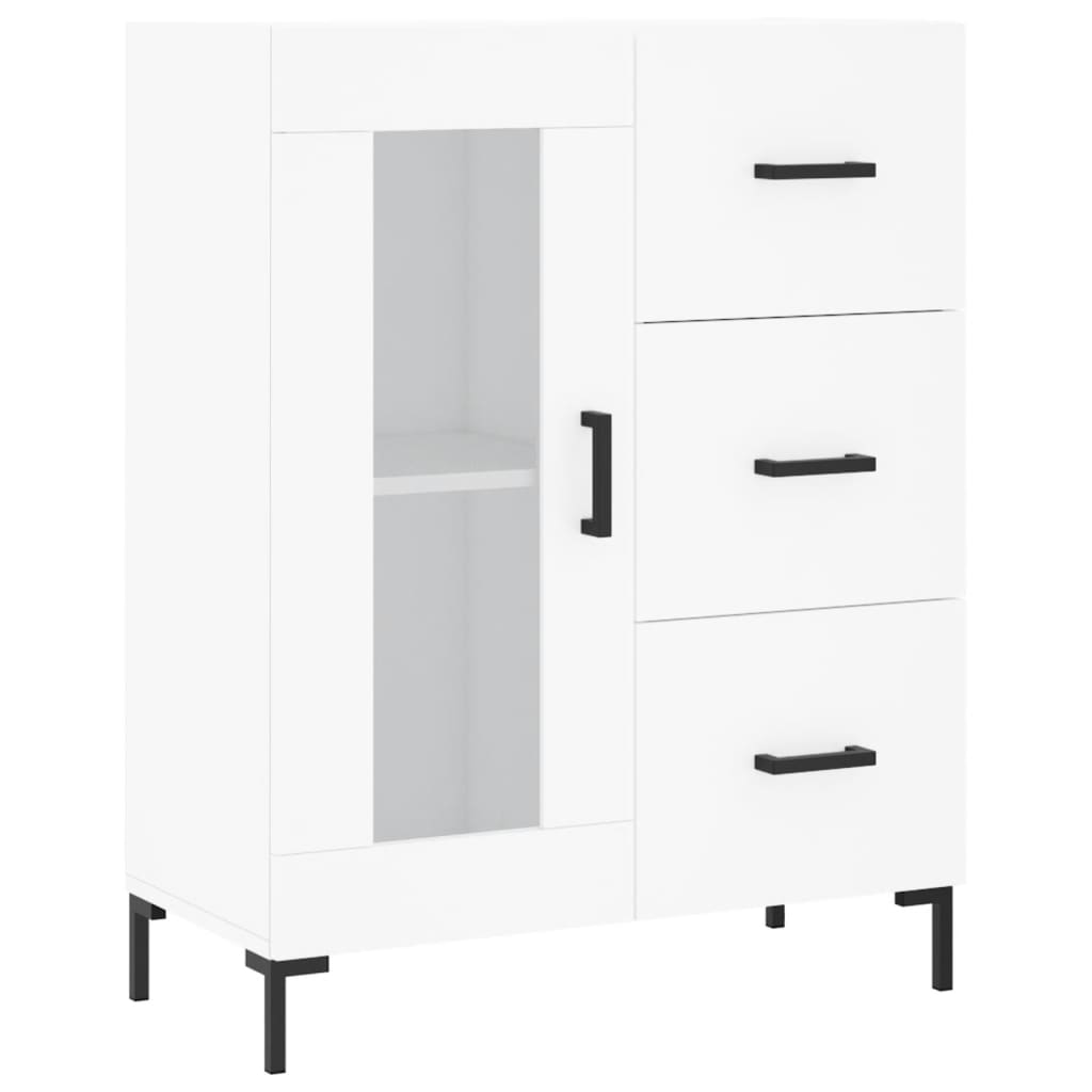 Buffet haut Blanc 69,5x34x180 cm Bois d'ingénierie - XIOS