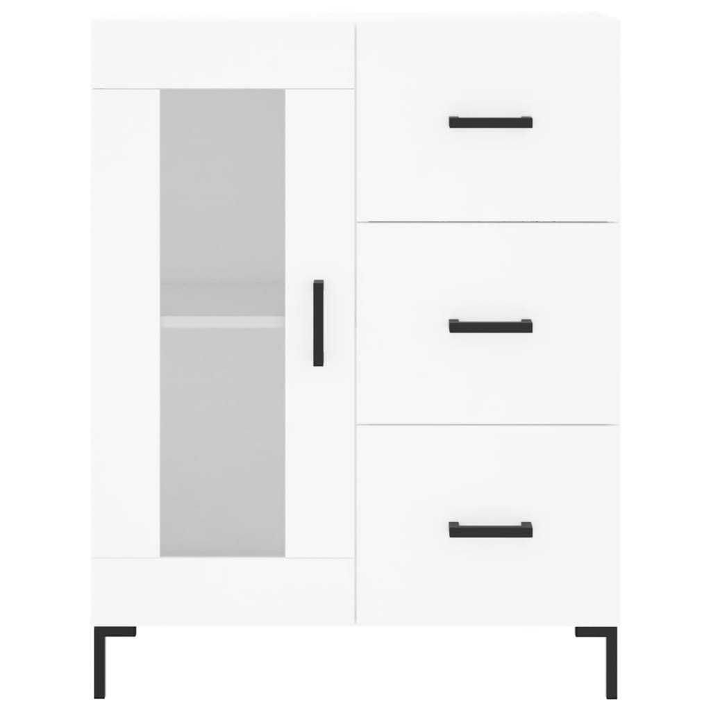 Buffet haut Blanc 69,5x34x180 cm Bois d'ingénierie - XIOS