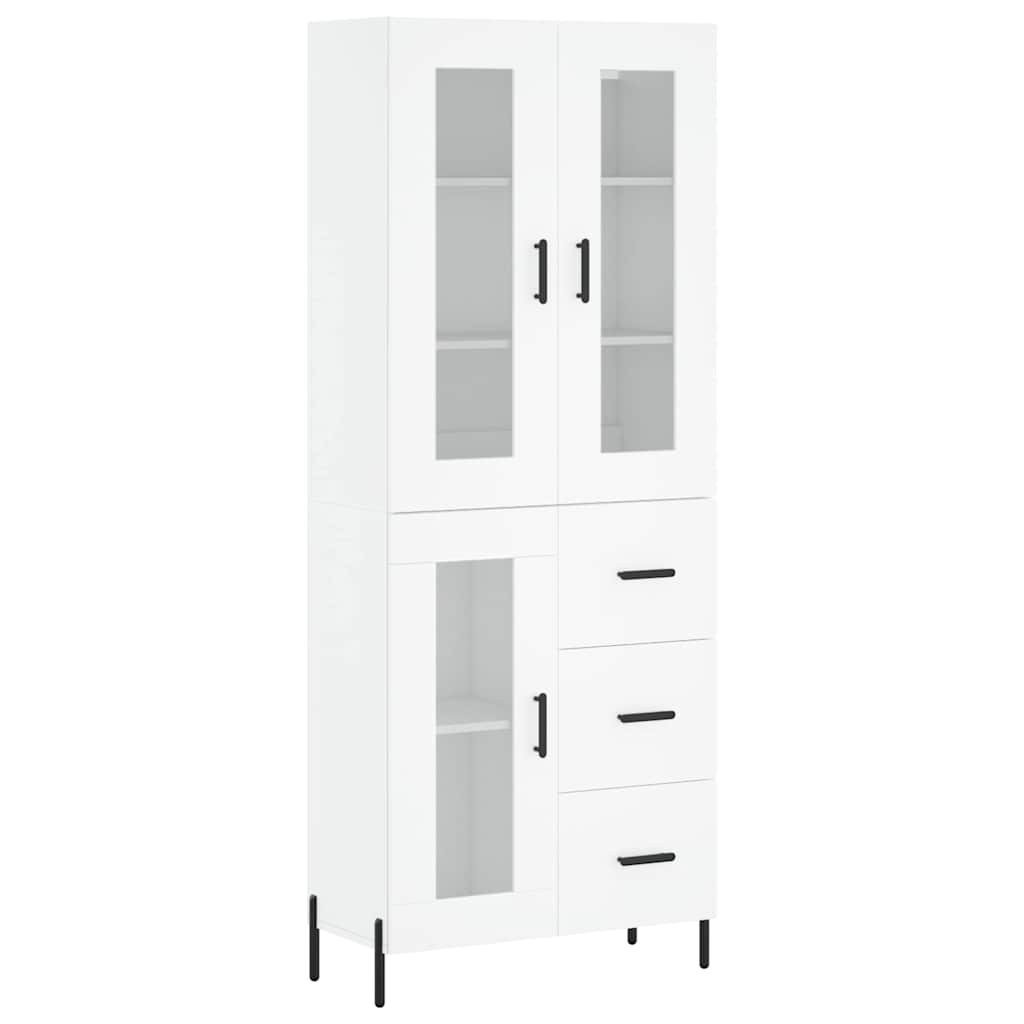 Buffet haut Blanc 69,5x34x180 cm Bois d'ingénierie - XIOS