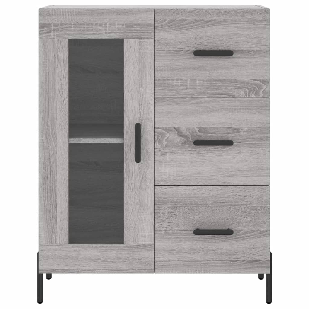 Buffet haut Sonoma gris 69,5x34x180 cm Bois d'ingénierie - XIOS
