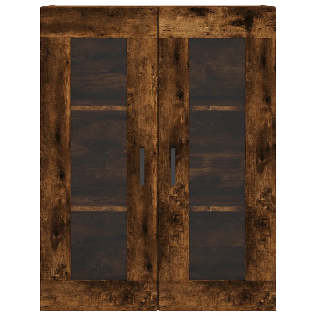 Buffet haut Chêne fumé 69,5x34x180 cm Bois d'ingénierie - XIOS