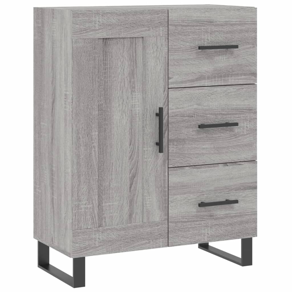 Buffet haut Sonoma gris 69,5x34x180 cm Bois d'ingénierie - XIOS