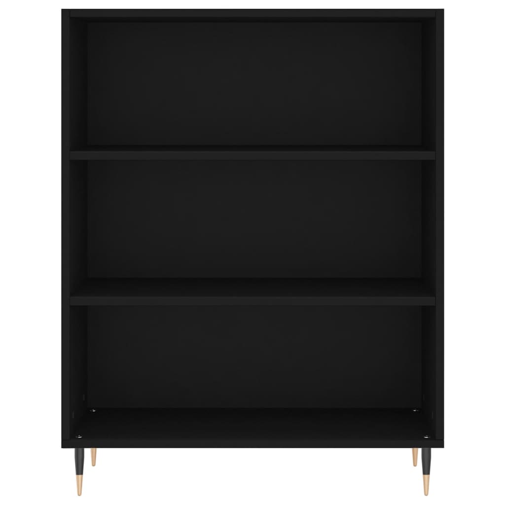 Buffet haut Noir 69,5x34x180 cm Bois d'ingénierie - XIOS