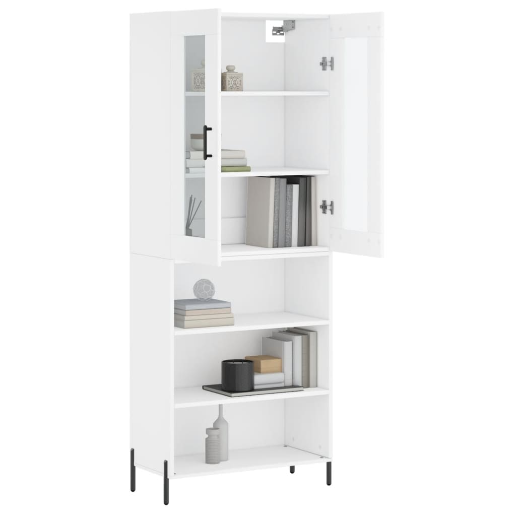 Buffet haut Blanc 69,5x34x180 cm Bois d'ingénierie - XIOS