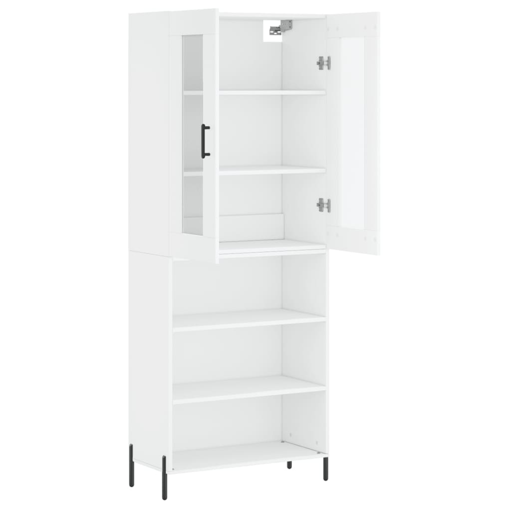 Buffet haut Blanc 69,5x34x180 cm Bois d'ingénierie - XIOS