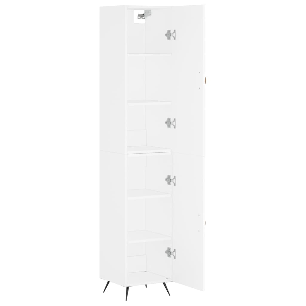 Buffet haut Blanc 34,5x34x180 cm Bois d'ingénierie - XIOS
