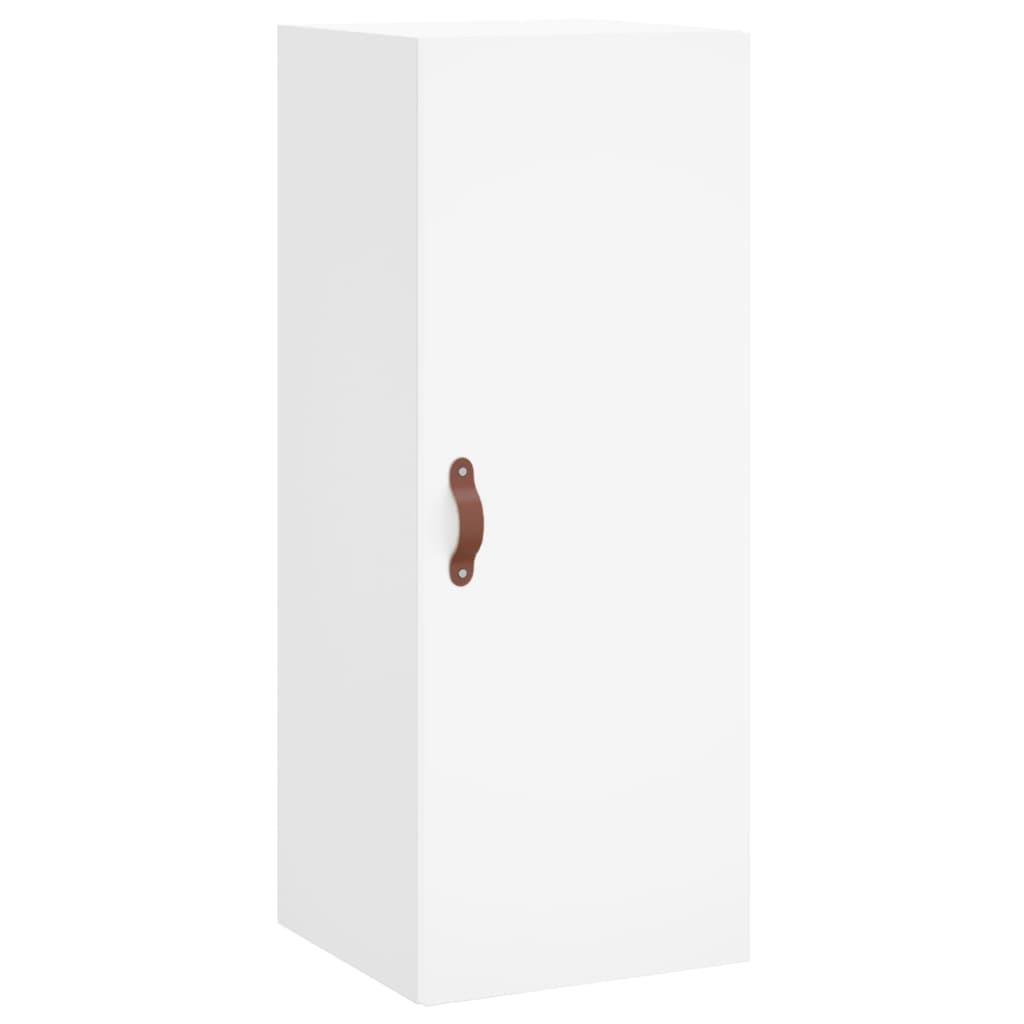 Buffet haut Blanc 34,5x34x180 cm Bois d'ingénierie - XIOS