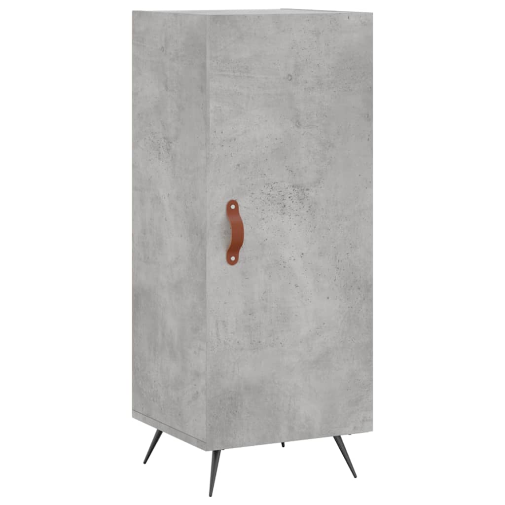 Buffet haut Gris béton 34,5x34x180 cm Bois d'ingénierie Buffets & bahuts vidaXL