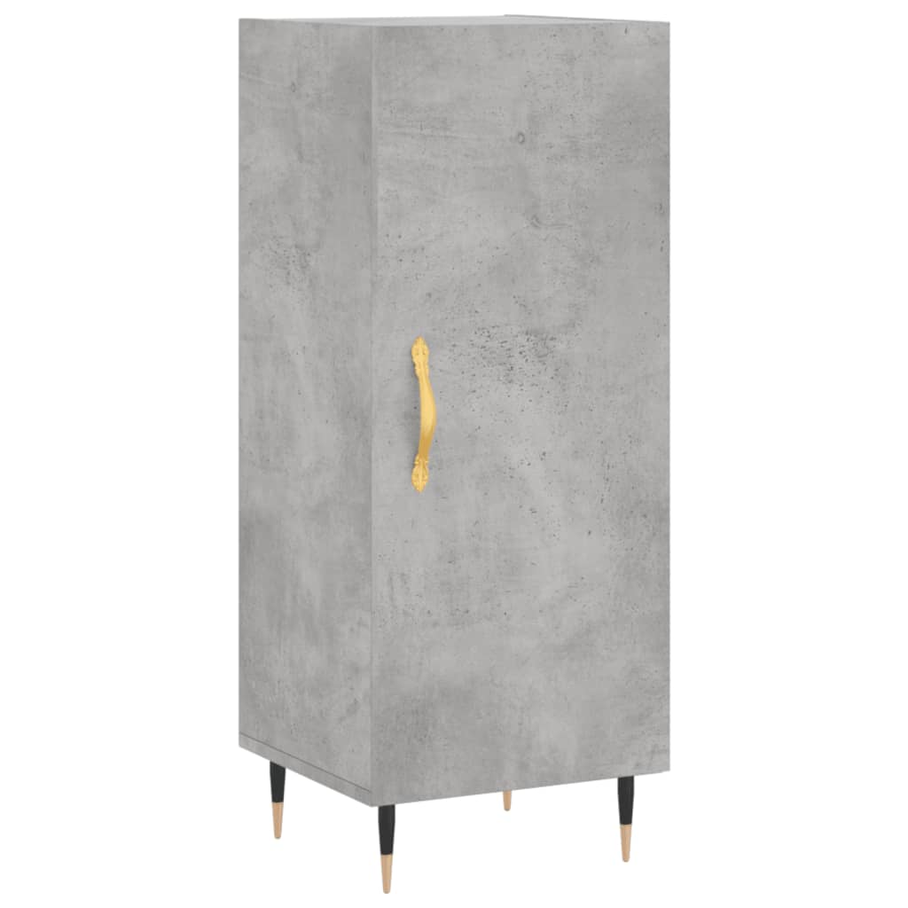 Buffet haut Gris béton 34,5x34x180 cm Bois d'ingénierie - XIOS