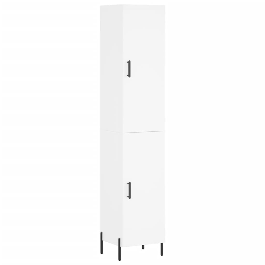 Buffet haut Blanc 34,5x34x180 cm Bois d'ingénierie - XIOS