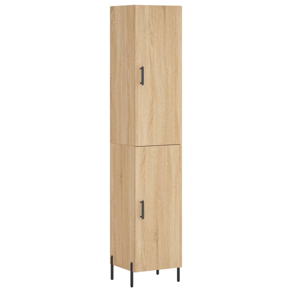 Buffet haut Chêne sonoma 34,5x34x180 cm Bois d'ingénierie - XIOS