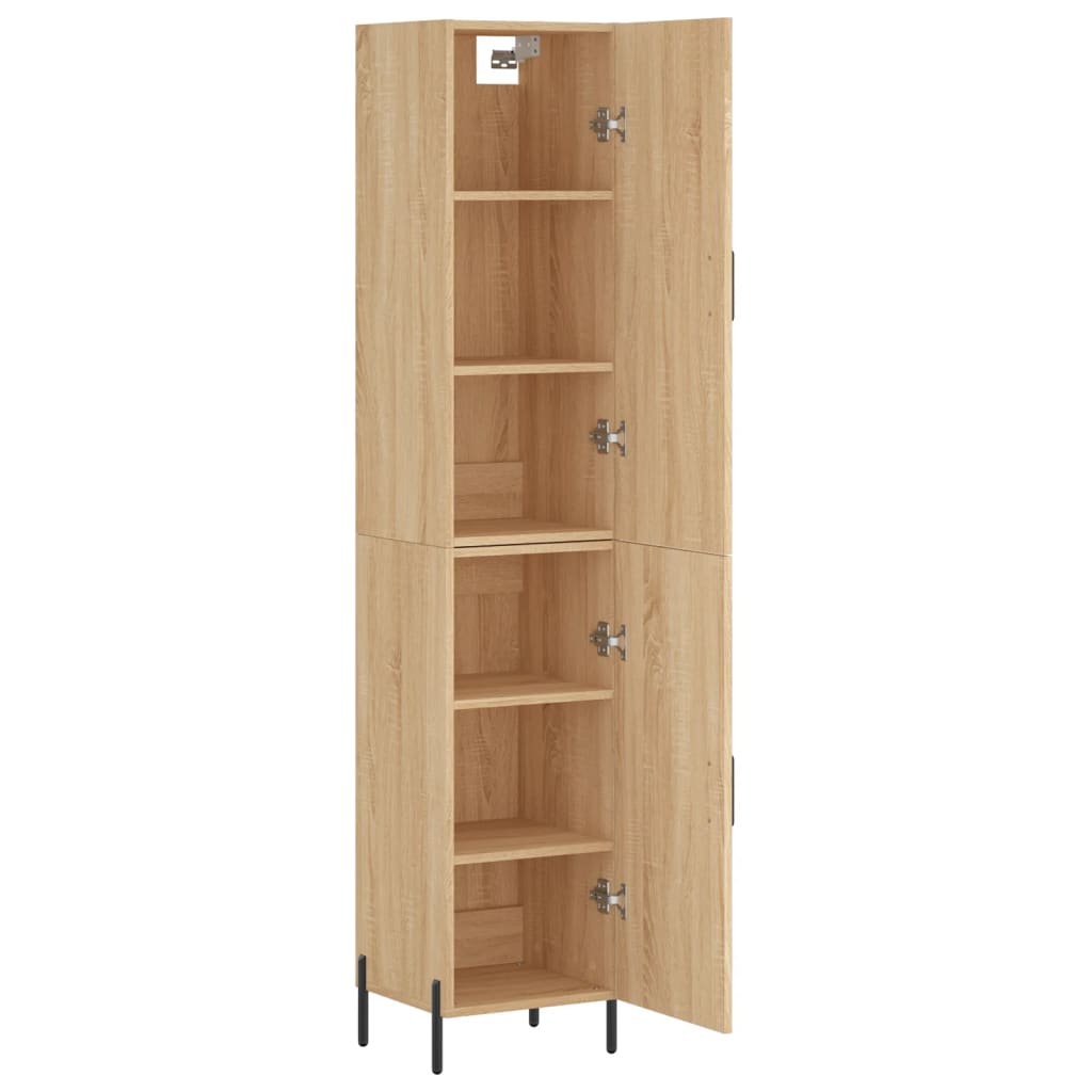 Buffet haut Chêne sonoma 34,5x34x180 cm Bois d'ingénierie - XIOS