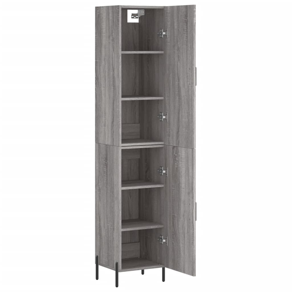 Buffet haut Sonoma gris 34,5x34x180 cm Bois d'ingénierie - XIOS