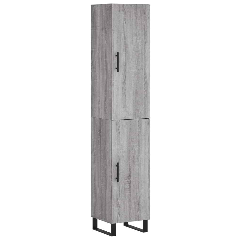 Buffet haut Sonoma gris 34,5x34x180 cm Bois d'ingénierie - XIOS