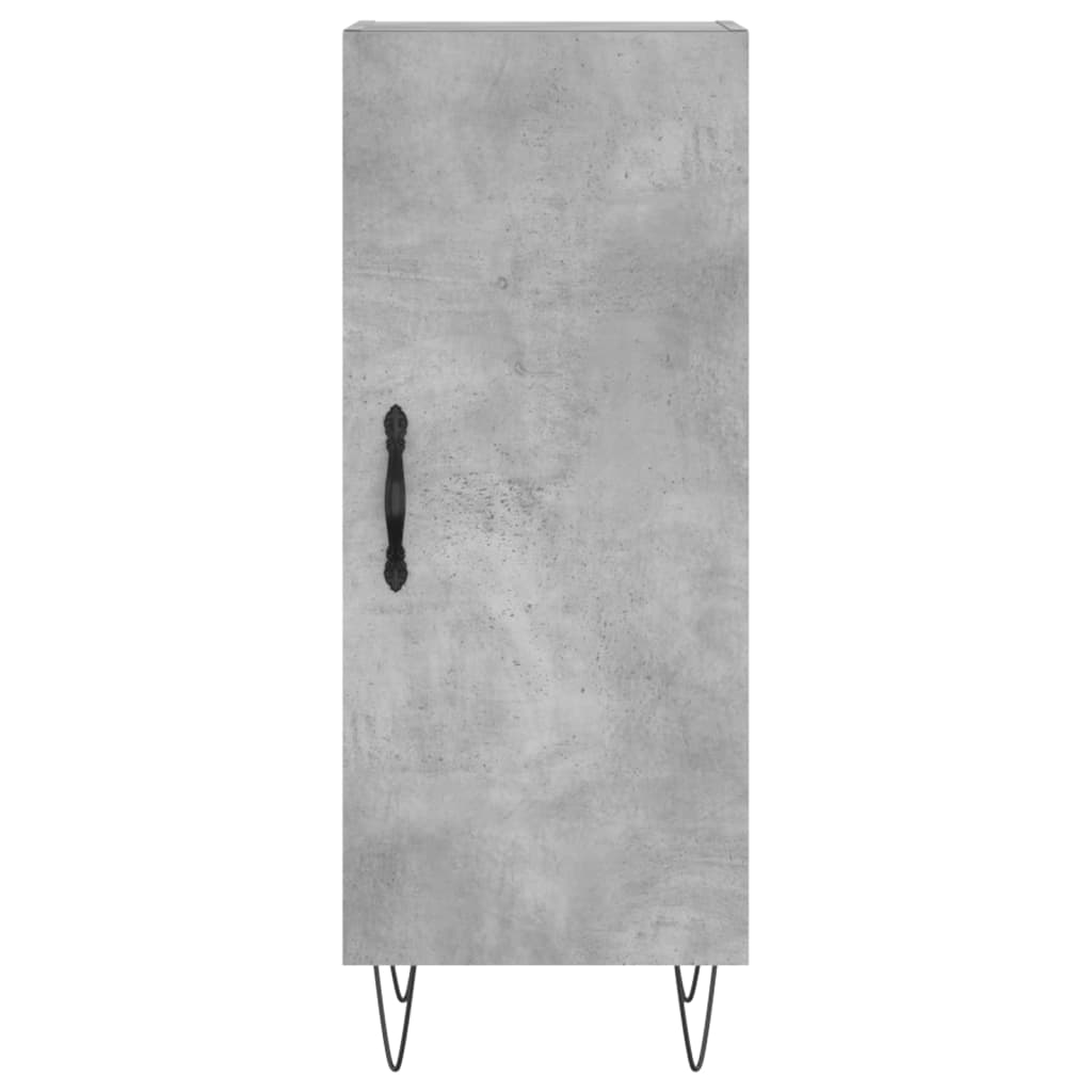Buffet haut Gris béton 34,5x34x180 cm Bois d'ingénierie - XIOS