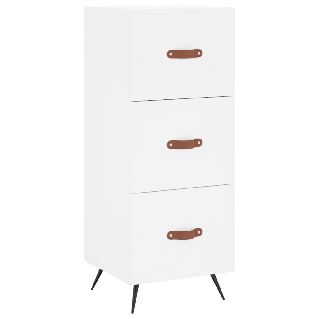Buffet haut Blanc 34,5x34x180 cm Bois d'ingénierie - XIOS