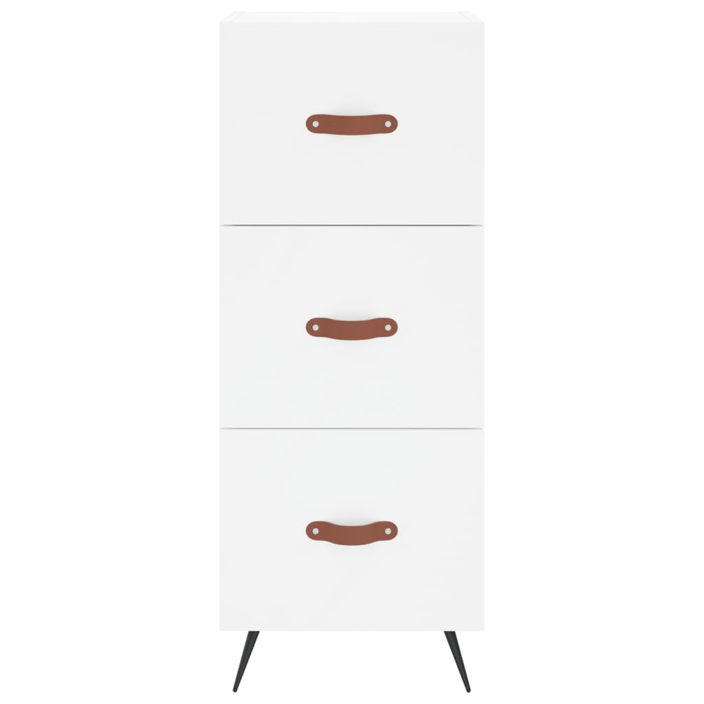 Buffet haut Blanc 34,5x34x180 cm Bois d'ingénierie - XIOS