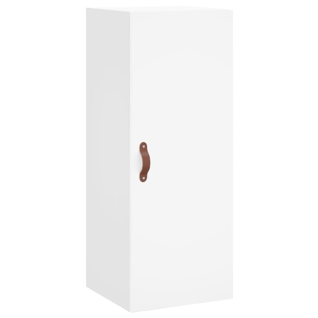 Buffet haut Blanc 34,5x34x180 cm Bois d'ingénierie - XIOS
