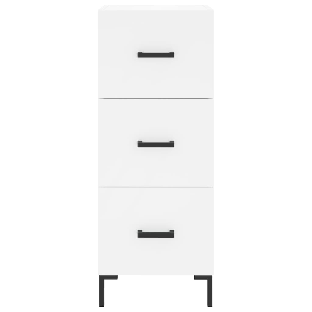 Buffet haut Blanc 34,5x34x180 cm Bois d'ingénierie - XIOS