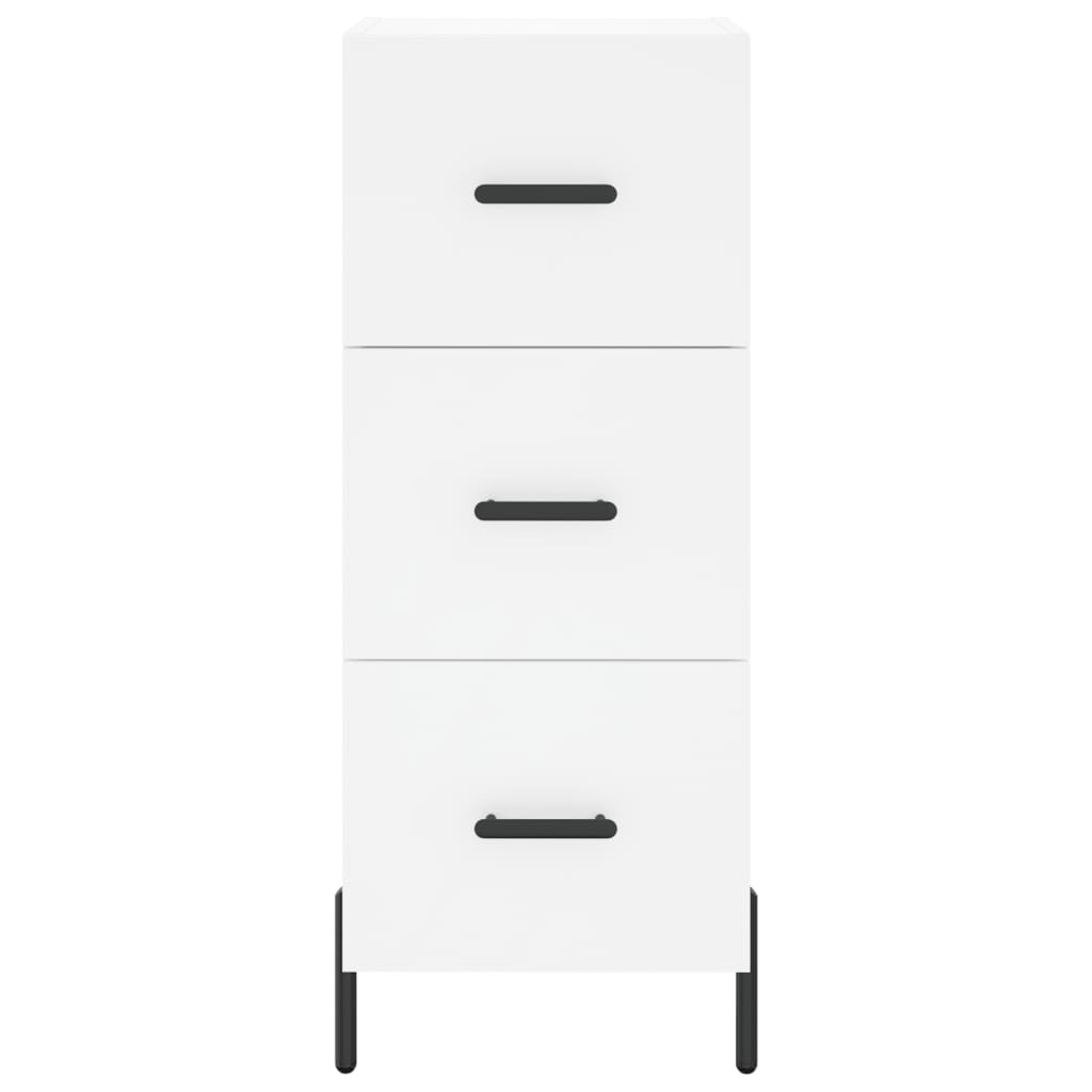 Buffet haut Blanc 34,5x34x180 cm Bois d'ingénierie - XIOS