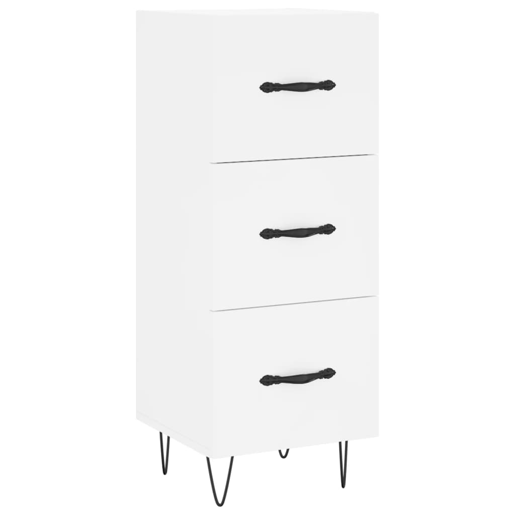 Buffet haut Blanc 34,5x34x180 cm Bois d'ingénierie - XIOS