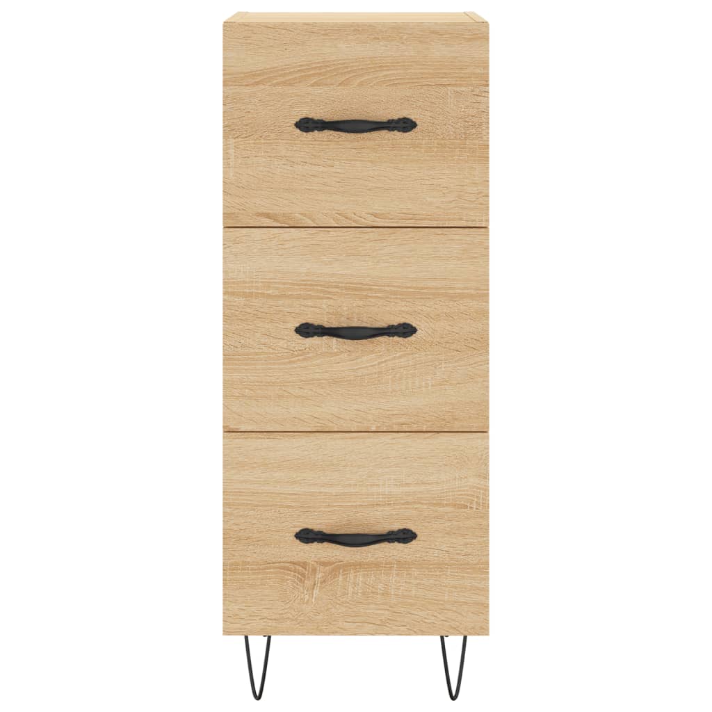 Buffet haut Chêne sonoma 34,5x34x180 cm Bois d'ingénierie - XIOS