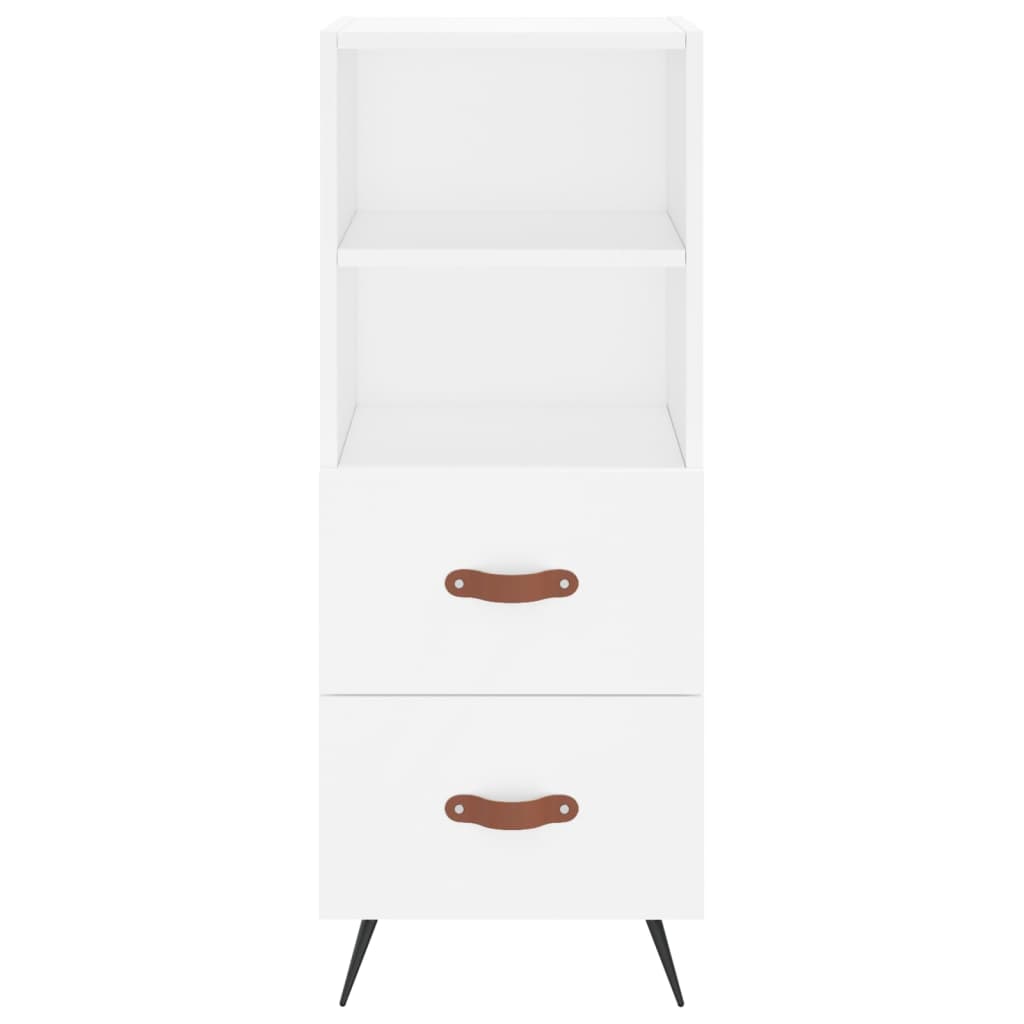Buffet haut Blanc 34,5x34x180 cm Bois d'ingénierie - XIOS