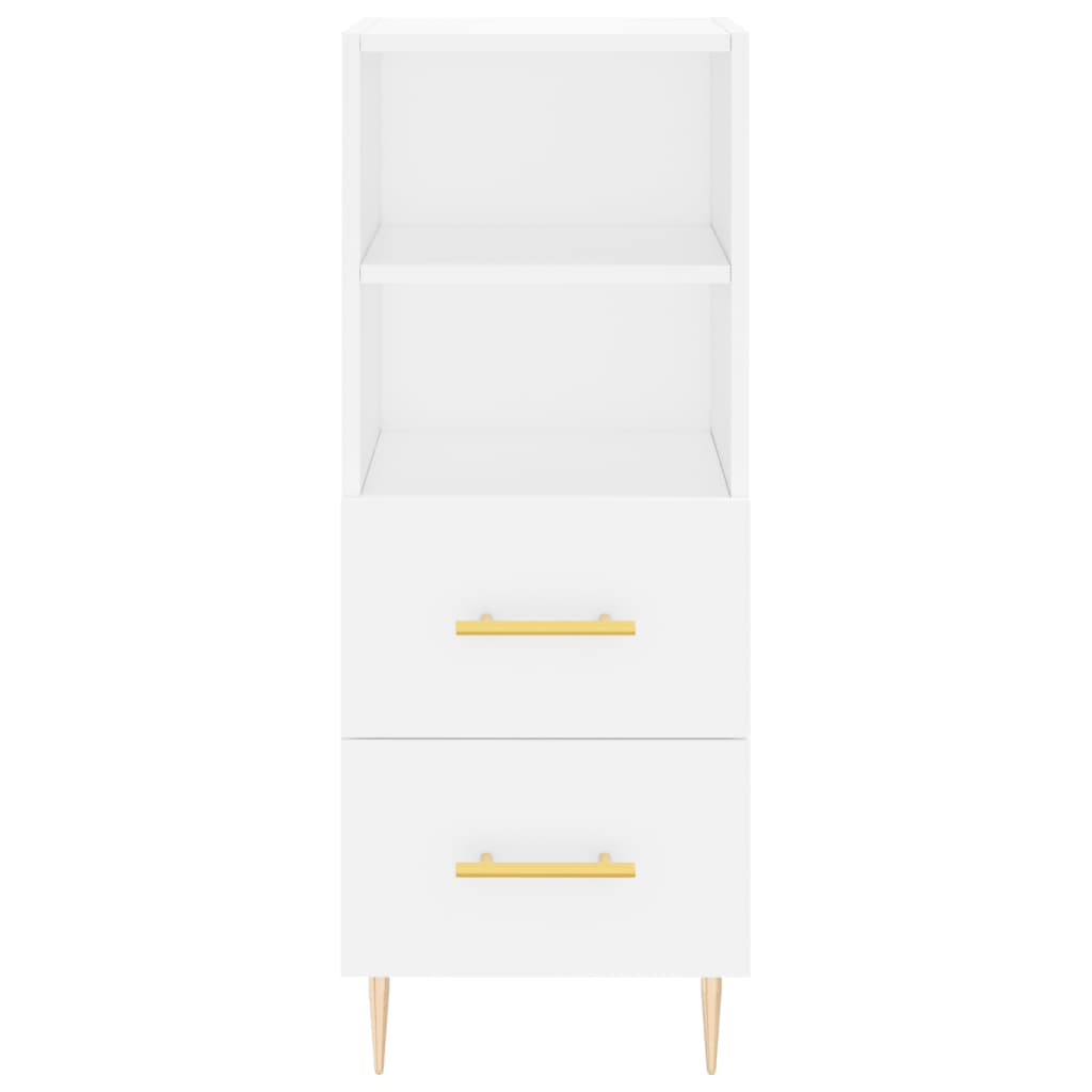 Buffet haut Blanc 34,5x34x180 cm Bois d'ingénierie - XIOS