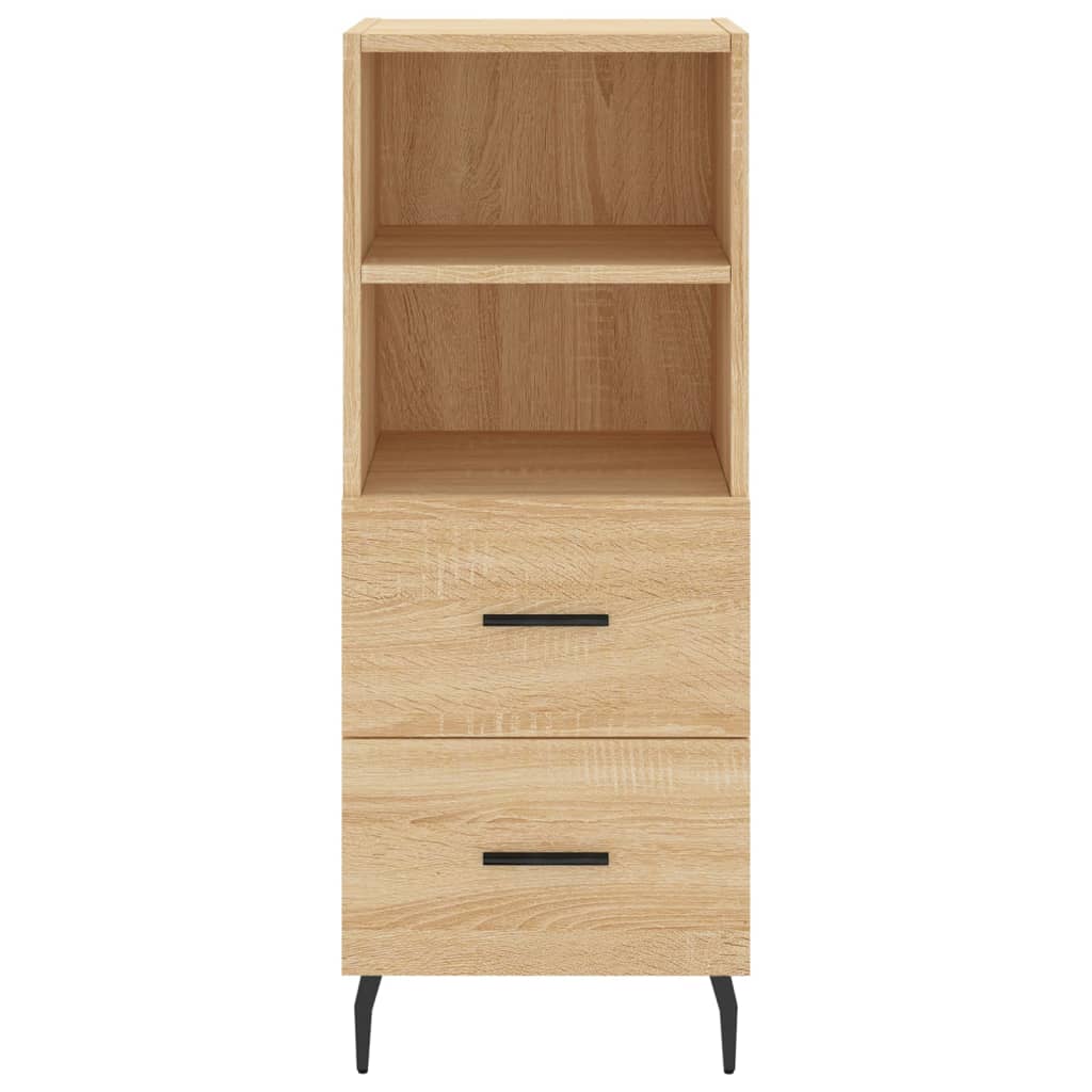Buffet haut Chêne sonoma 34,5x34x180 cm Bois d'ingénierie - XIOS