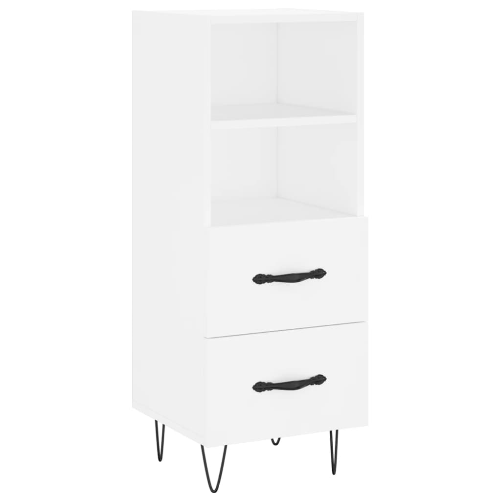 Buffet haut Blanc 34,5x34x180 cm Bois d'ingénierie - XIOS