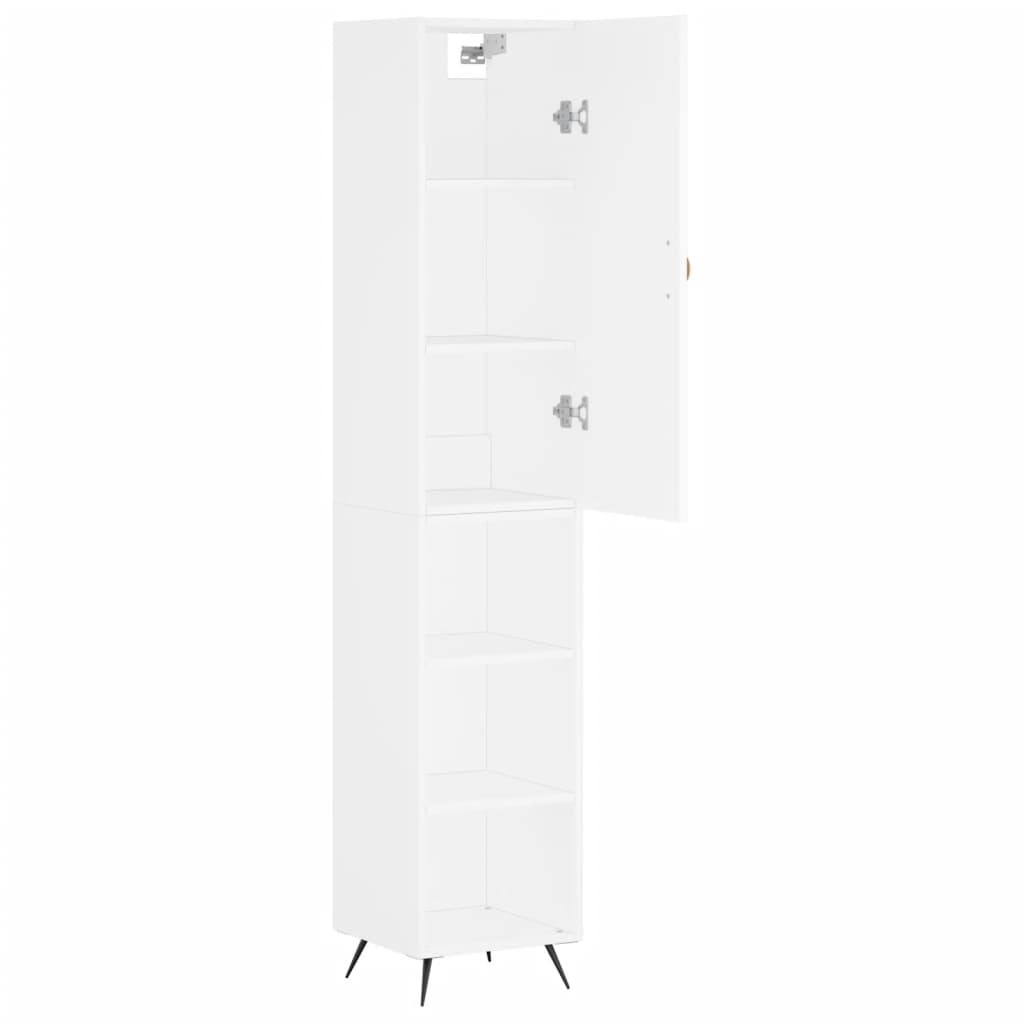 Buffet haut Blanc 34,5x34x180 cm Bois d'ingénierie - XIOS