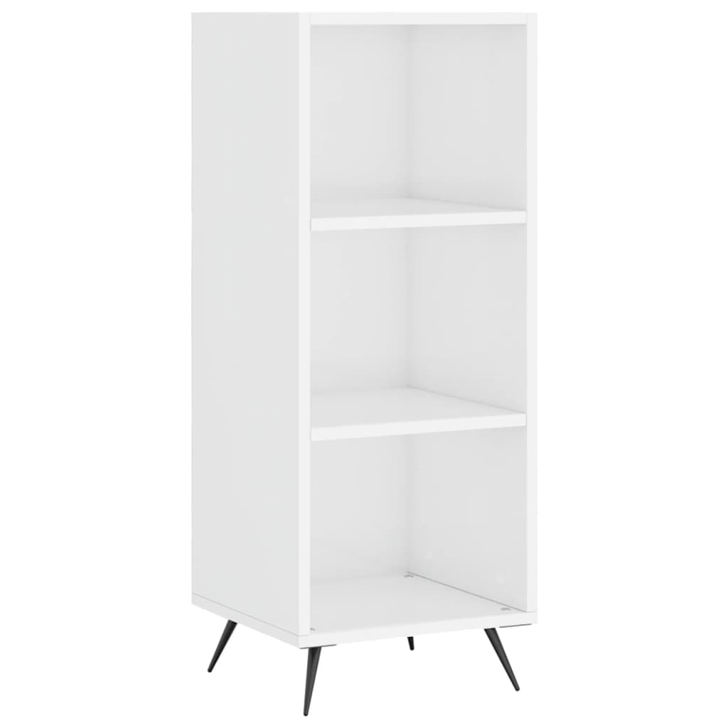 Buffet haut Blanc brillant 34,5x34x180 cm Bois d'ingénierie - XIOS