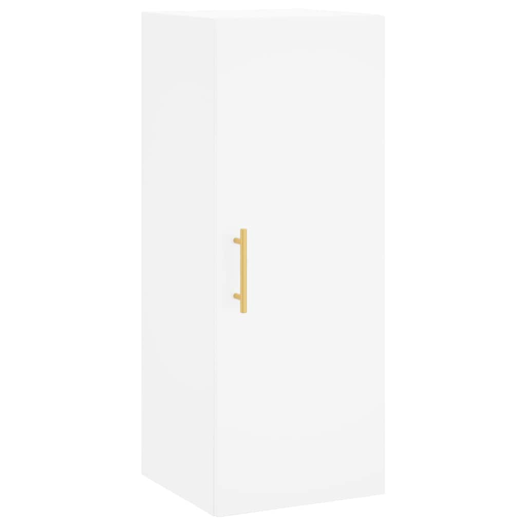 Buffet haut Blanc 34,5x34x180 cm Bois d'ingénierie - XIOS