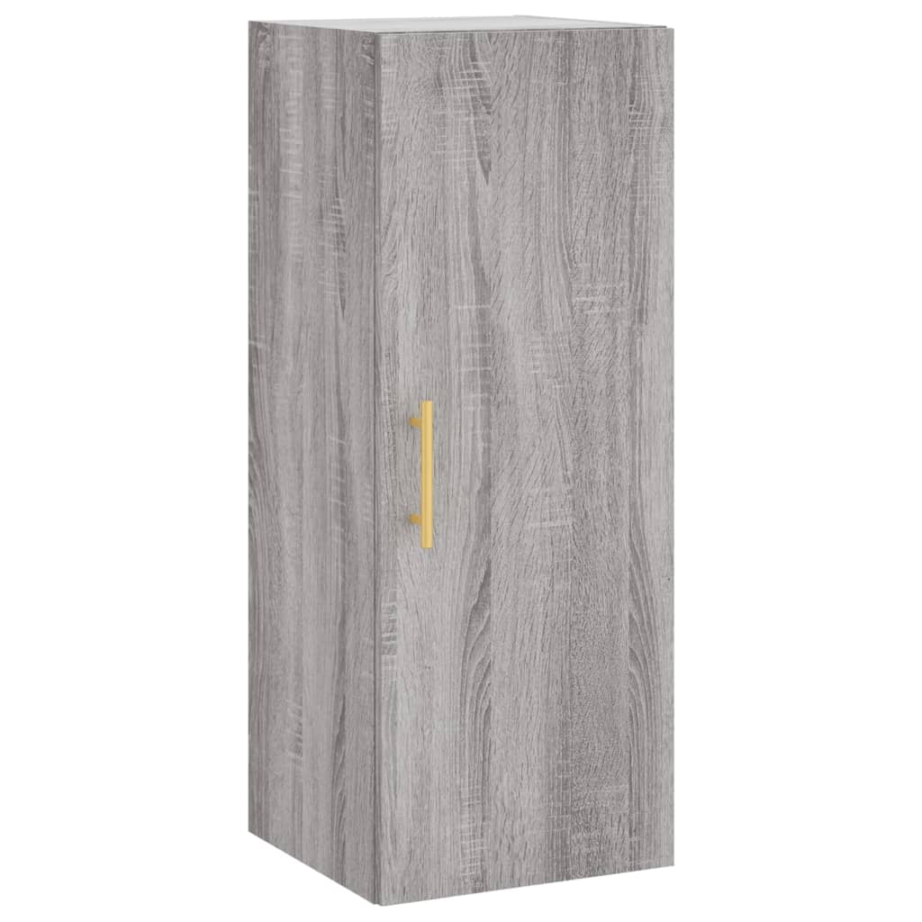 Buffet haut Sonoma gris 34,5x34x180 cm Bois d'ingénierie - XIOS