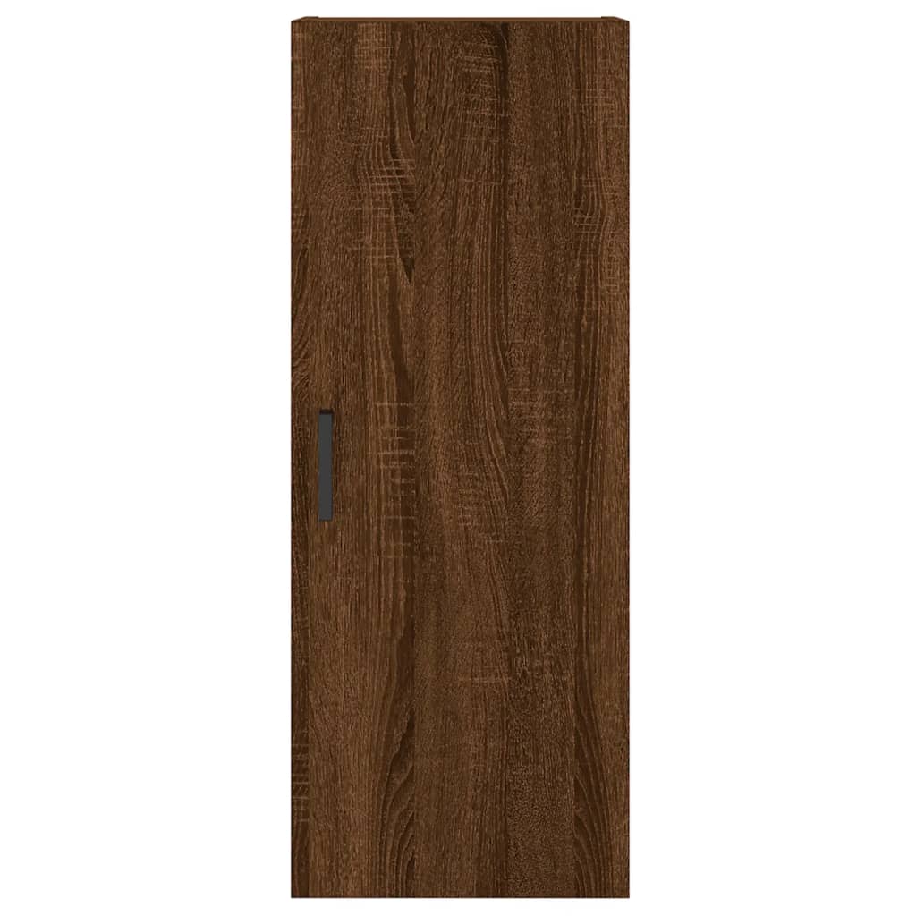 Buffet haut Chêne marron 34,5x34x180 cm Bois d'ingénierie - XIOS