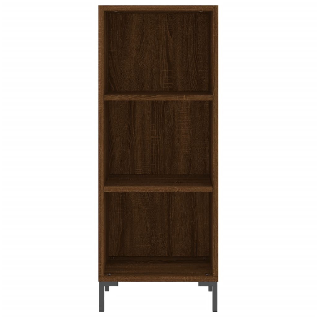 Buffet haut Chêne marron 34,5x34x180 cm Bois d'ingénierie - XIOS