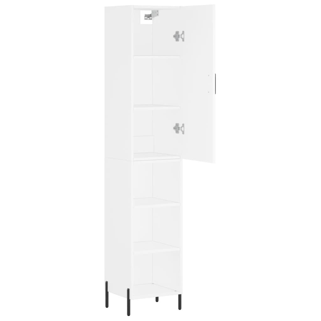 Buffet haut Blanc 34,5x34x180 cm Bois d'ingénierie - XIOS