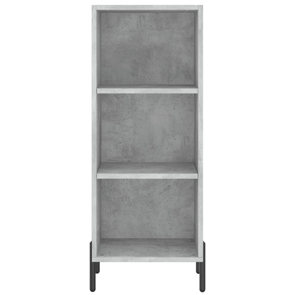 Buffet haut Gris béton 34,5x34x180 cm Bois d'ingénierie - XIOS