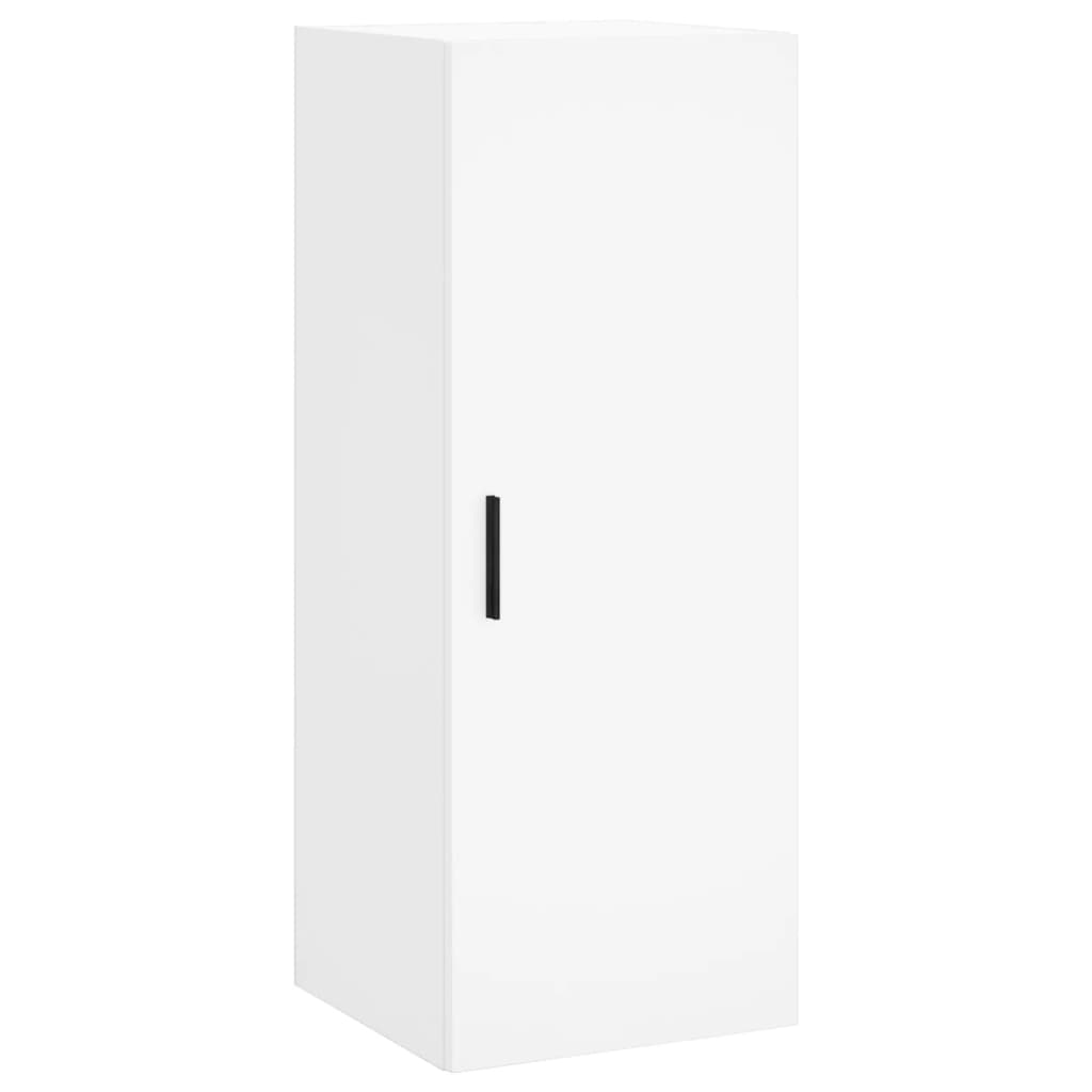 Buffet haut Blanc 34,5x34x180 cm Bois d'ingénierie - XIOS